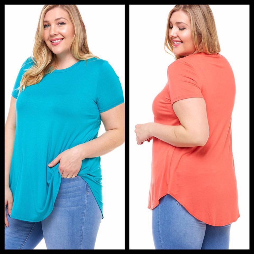 SALMON plus tunic NEW NEVER WORN
